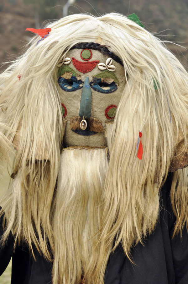 Jedna z tradičných másk ľudí v štáte Arunachal Pradesh pri oslavách výročia nezávislosti štátu vo februári._resize